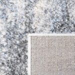 SAFAVIEH Berber Shag Collection 8' x 10' Ivory/Grey BER273A Modern Abstract Non-... - Image 8