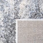 SAFAVIEH Berber Shag Collection 8' x 10' Ivory/Grey BER273A Modern Abstract Non-... - Image 9