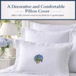 Jacaranda Living Embroidered Boudoir Pillow Cover – Handcrafted Embroidery, Fine... - Image 4