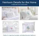 Jacaranda Living Embroidered Boudoir Pillow Cover – Handcrafted Embroidery, Fine... - Image 6