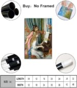 QUNYAAE Pierre Auguste Renoir Art Painting Two Girls Playing Piano Poster Canvas... - Image 4