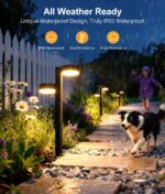 Solar Pathway Lights Outdoor Waterproof, 6 Pack Dual-Head Solar Lights Outdoor, ... - Image 5
