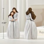 Warm Hug Mother's Day Figurine Figurines, Solid Resin Mother and Daughter Figure... - Image 3