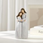 Warm Hug Mother's Day Figurine Figurines, Solid Resin Mother and Daughter Figure... - Image 7