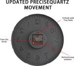 HZDHCLH Wall Clocks Battery Operated,Wall Clock Green Gold,8 inch Wall Clock Sil... - Image 6