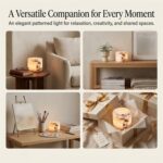 Marble Lamp Night Light Touch Bedside Table Lamp, Rechargeable Type-C, Dimmable ... - Image 6