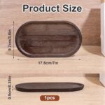 Small Serving Wooden Tray - Natural Wooden Platter for Fruit, Salad, Appetizer, ... - Image 3