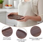 Small Serving Wooden Tray - Natural Wooden Platter for Fruit, Salad, Appetizer, ... - Image 4