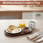 Small Serving Wooden Tray - Natural Wooden Platter for Fruit, Salad, Appetizer, ... - Image 5