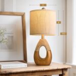 OYEARS 19" Table Lamps Set of 2, Boho Lamps for Living Room, Rustic Bedside Lamp... - Image 8