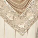 Luxury Elegante Sophisticated Polyester Faux Silk Window Treatment | Light Cream... - Image 6