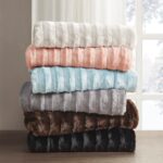 Madison Park Duke Luxury Throw Premium Soft Cozy Brushed Long Faux Fur For Bed, ... - Image 5