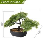 ALAGIRLS Artificial Bonsai Tree, Fake Juniper Plants Indoor Small Fake Bonsai Tr... - Image 3