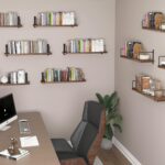 Floating Shelves - 24 Inch Wall Mounted Set of 3 Rustic Wood Shelves for Wall De... - Image 5