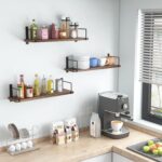 Floating Shelves - 24 Inch Wall Mounted Set of 3 Rustic Wood Shelves for Wall De... - Image 6