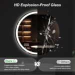 Sweetcrispy 36-Inch Round LED Bathroom Backlit Mirror with Lights, Circle Vanity... - Image 4