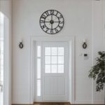 Cuspin Large Wall Clock, 24 Inch Black Clocks for Living Room, Modern Metal Roun... - Image 4