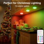 BLS LED Puck Lights with Remote Control, Wireless Under Cabinet & Closet Lightin... - Image 3