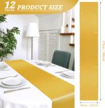12 Pack Gold Satin Table Runner 12 x 108 Inch Long Premium Table Runners, for We... - Image 3