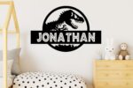 Personalized Dinosaur Name Wall Decal – Custom Kids Room Decor – Boys Bedroom Vi... - Image 3