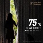 jinchan Room Darkening Curtains for Bedroom Grey Damask Patterned Curtains 96 In... - Image 3