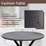 Shintenchi 3 Pieces Patio Bistro Sets, Outdoor Textilene Fabric Conversation Bis... - Image 5