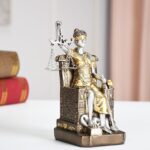 Dual-Purpose Goddess of Justice Resin Bookend & Decor Statue - Realistic Lady Ju... - Image 4
