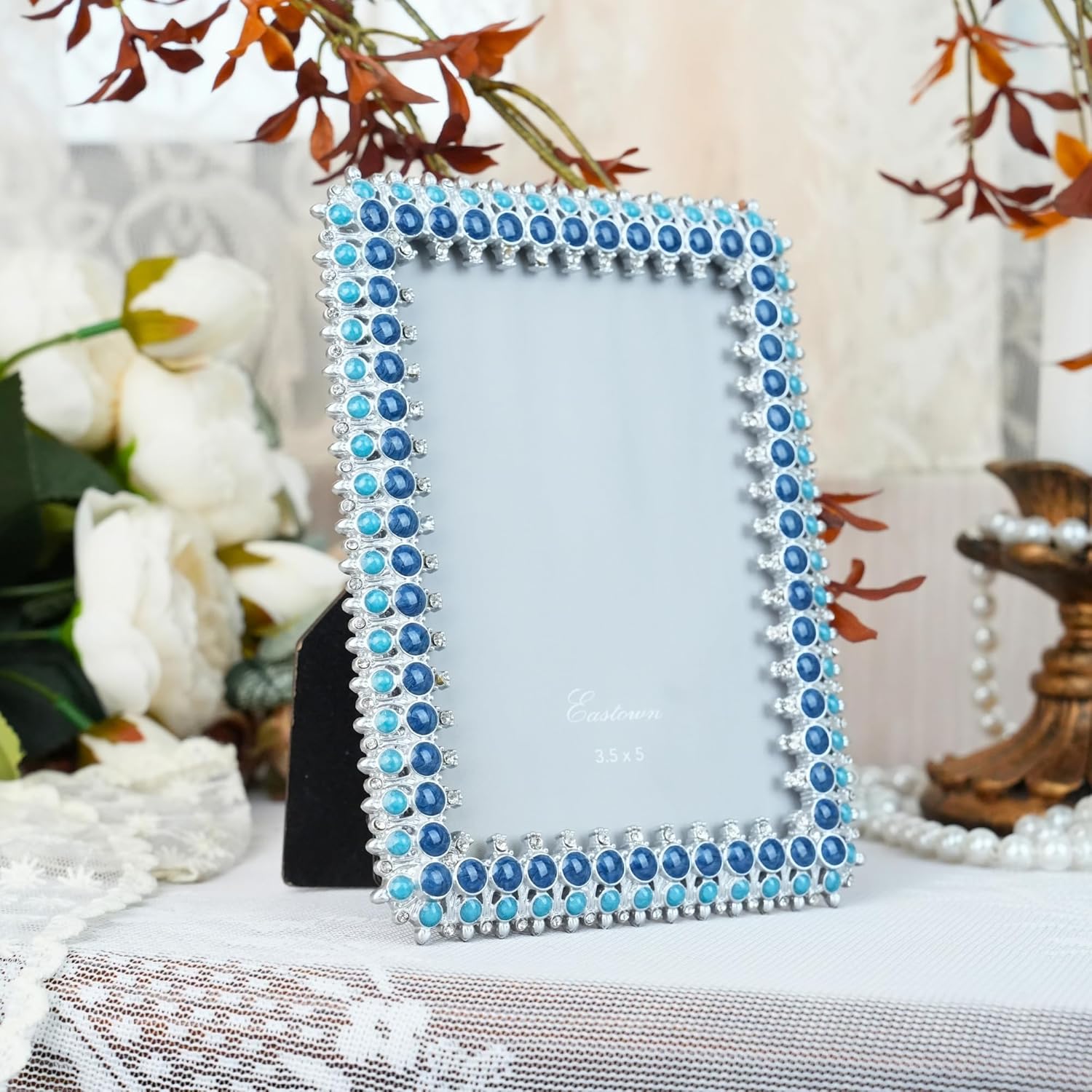 Hunlostten Vintage 3.5X5 Picture Frame with Stand - Rectangle Photo Frame Decora... - Image 7