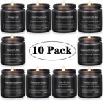 10 Pack Scented Candles for Men, Masculine Candle Gift Set with Woody & Fresh Sc... - Image 3