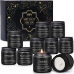 10 Pack Scented Candles for Men, Masculine Candle Gift Set with Woody & Fresh Sc... - Image 7