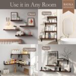 BAYKA Floating Shelves for Wall, Book Shelf for Bedroom, Decor Shelves for Livin... - Image 5