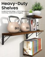 BAYKA Floating Shelves for Wall, Book Shelf for Bedroom, Decor Shelves for Livin... - Image 6