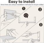 BAYKA Floating Shelves for Wall, Book Shelf for Bedroom, Decor Shelves for Livin... - Image 9