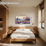 imjiayu Oversized Wall Art, Landscape Wall Art, Framed Artwork for Walls, Rustic... - Image 5