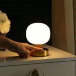 JONATHAN Y 6.13" Brass Gold/White Modern Cordless Rechargeable LED Table Lamp, F... - Image 4