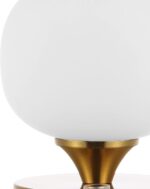 JONATHAN Y 6.13" Brass Gold/White Modern Cordless Rechargeable LED Table Lamp, F... - Image 8