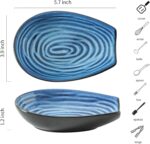 Hasense Spoon Rest for Stove Top - Blue Swirl Pattern Spoon Holder for Stove, He... - Image 4