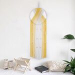 LB Yellow Macrame Wall Hanging - Boho Macrame Wall Decor - Bohemian Tassel Handm... - Image 7