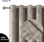always4u 100% Blackout Soft Velvet Curtains for Bedroom Living Room Thermal Ener... - Image 4