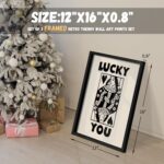 Heiple Framed Set of 3 Poker Wall Art Lucky You Poster, Trendy Retro Print Wall ... - Image 5