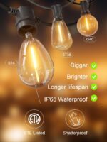 Svater Outdoor String Lights 200 FT, Patio Lights for Outside with Shatterproof ... - Image 7