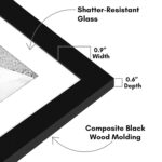 Americanflat Set of 7 Picture Frames with Shatter-Resistant Glass - Gallery Wall... - Image 4