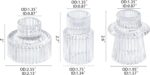 Vixdonos Glass Candlestick Holders Tealight Candle Holders for Table Centerpiece... - Image 3
