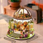 DIY Miniature House Kit,Green Garden Mini House Building Kit with LED & Furnitur... - Image 5
