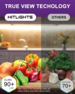 HitLights LED Strip Lights Warm White 3000K, 16.4ft High Density Tape Light, UL-... - Image 4