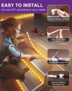 HitLights LED Strip Lights Warm White 3000K, 16.4ft High Density Tape Light, UL-... - Image 5
