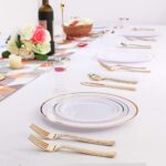 Supernal 360pcs Gold Plastic Silverware Set - Heavy Duty Disposable Cutlery (120... - Image 4