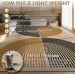Washable Rainbow Easy Jute Rug 5x7, Neutral Geometric Modern Outdoor Indoor Pati... - Image 4