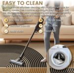 Washable Rainbow Easy Jute Rug 5x7, Neutral Geometric Modern Outdoor Indoor Pati... - Image 8