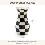MACKENZIE-CHILDS Tall Enamel Vase, Unique Flower Vase, Decorative Table Decor fo... - Image 4